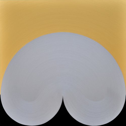 Wenlan Hu Frost - Silver Curvescape on Gold and Black No.1 Wenlan Hu Frost - Silver Curvescape on Gold and Black No.1