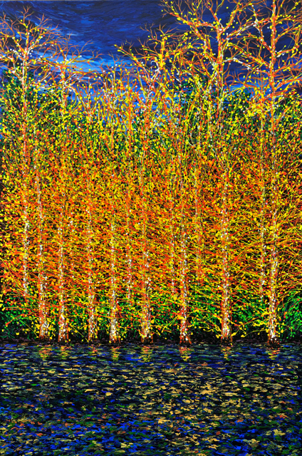 Wenlan Hu Frost - Natural Expressionism No. 22: Night at Brazos