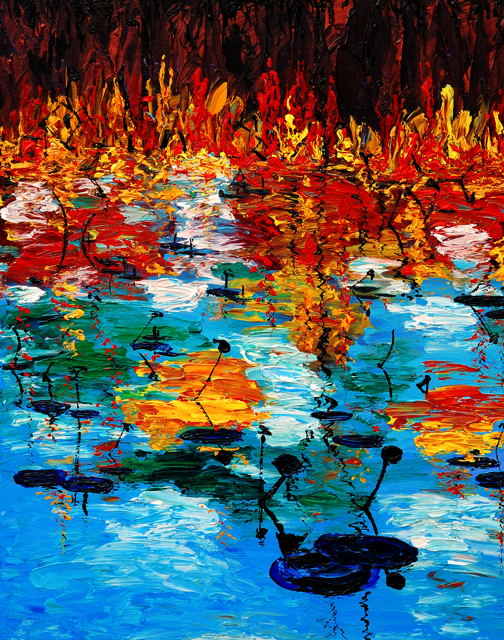 Wenlan Hu Frost - Texas Pondscape No. 4