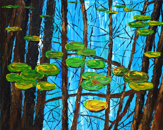 Wenlan Hu Frost - Texas Pondscape No. 6