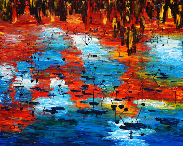 Wenlan Hu Frost - Texas Pondscape No. 7