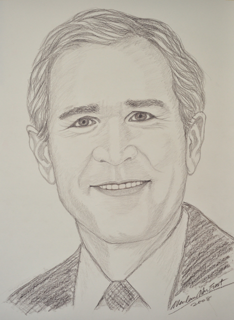 Wenlan Hu Frost - US President George W. Bush